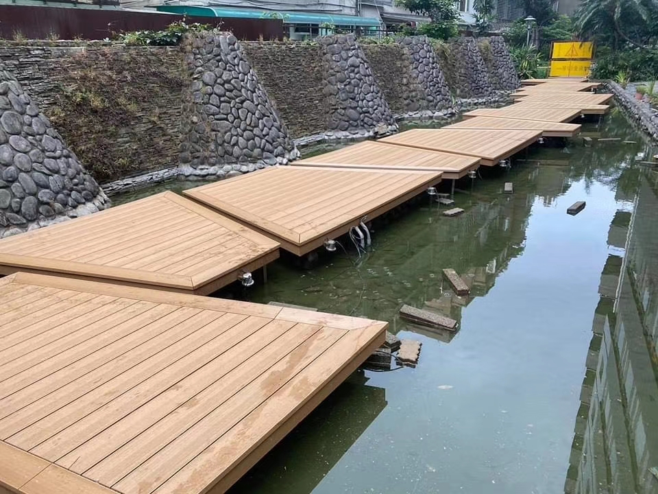 木塑地板、塑木平臺(tái)露臺(tái)制作案例